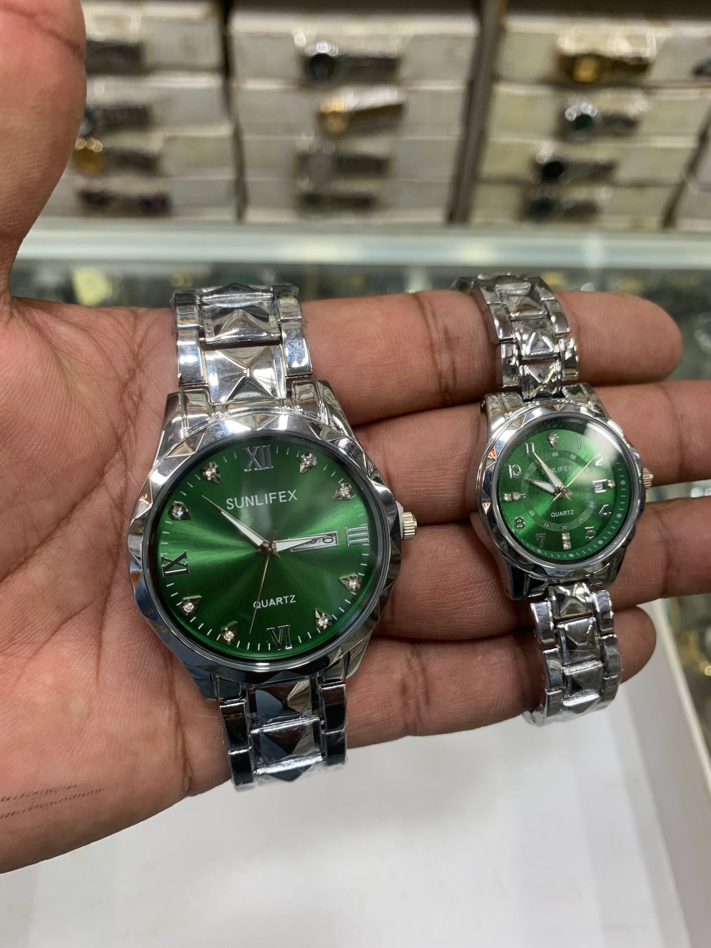 Cupel Watch White  Dial Watch Date Style Watch – Elegant Diamond Markers & Stainless Steel Band