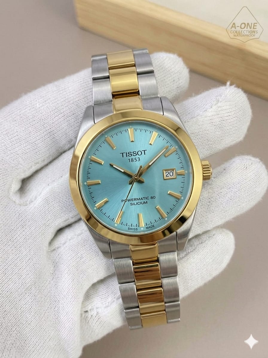 Two Tone Tapnay Dial , Style Watch – Elegant Diamond Markers & Stainless Steel Band