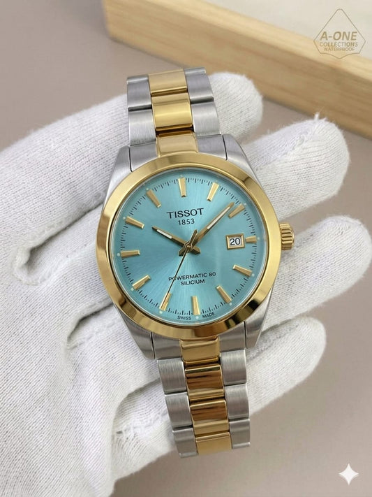 Two Tone Tapnay Dial , Style Watch – Elegant Diamond Markers & Stainless Steel Band